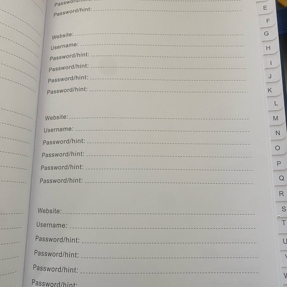 Jubtic  Password Notebook - Picture 9 of 10